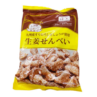 おやつの広場です。 生姜せんべい 70g