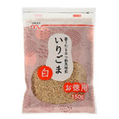 くらしモア お徳用いりごま白 150g