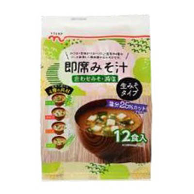 くらしモア 即席みそ汁 合わせみそ・減塩 12食入