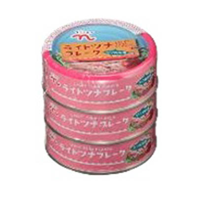 くらしモア ライトツナフレークかつお 70g×3個