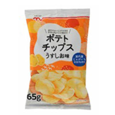 くらしモア ポテトチップスうすしお味 65g