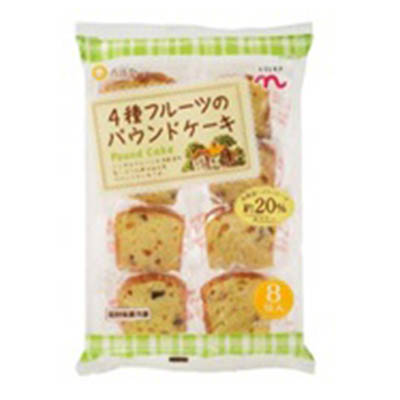 くらしモア 香月堂 4種フルーツのパウンドケーキ 8個