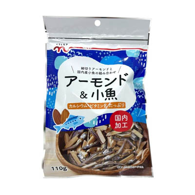 稲葉ピーナツ　くらしモアアーモンド＆小魚　１１０ｇ