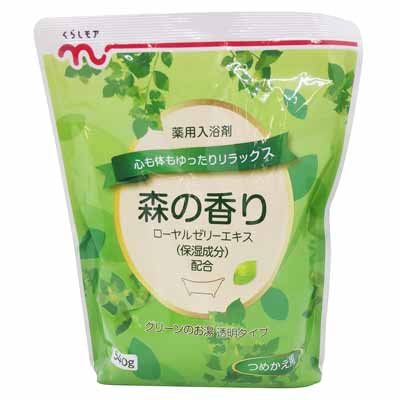 くらしモア　薬用入浴剤森の香りつめかえ　540ｇ