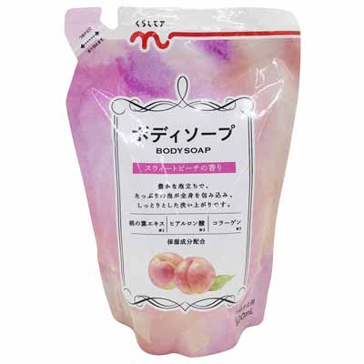 くらしモア ボディソープ スウィートピーチの香り 詰替 400ml