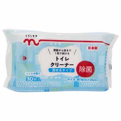 くらしモア 流せるトイレクリーナー 30枚