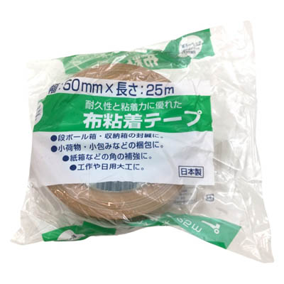 くらしモア　布粘着テープ　50ｍｍ×25ｍ　1個
