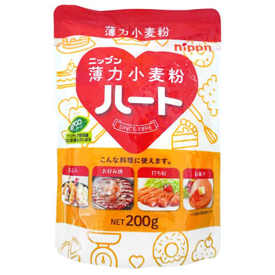 ニップン　薄力小麦粉ハート　200ｇ