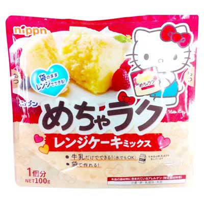 ニップン　めちゃラク　レンジケーキミックス　100g