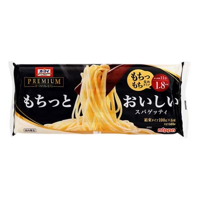 ニップン オーマイプレミアム もちっとおいしいスパゲッティ 1.8mm 600g