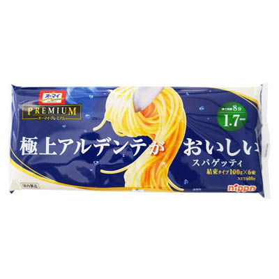 ニップン オーマイプレミアム 極上アルデンテがおいしいスパゲッティ 1.7mm 600g