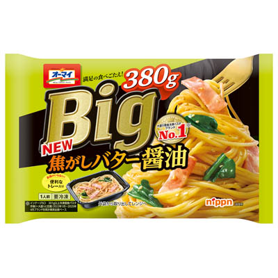 ニップン　オーマイ　Big焦がしバター醤油　380g