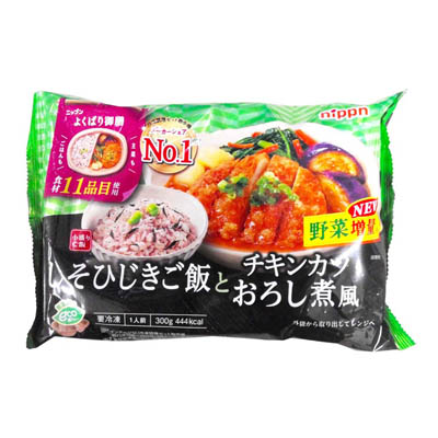 ニップン　よくばり御膳　しそひじきご飯とチキンカツおろし煮風　300ｇ