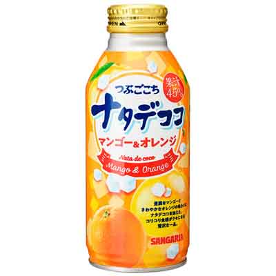 サンガリア つぶごこち ナタデココ マンゴー&オレンジ 380g