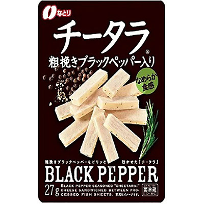 なとり チータラ粗挽きブラックペッパー入り 27g