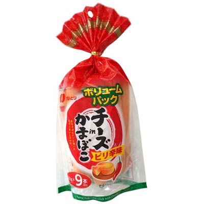 なとり チーズinかまぼこ ピリ辛味 9本入