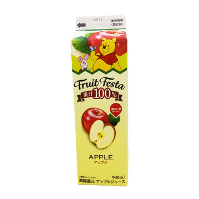 スジャータめいらく フルーツフェスタ アップル100% 900ml
