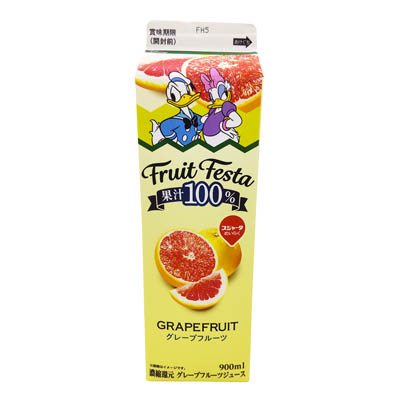 スジャータめいらく フルーツフェスタ グレープフルーツ100% 900ml