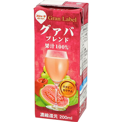 めいらく グァバブレンド 果汁100% 200ml