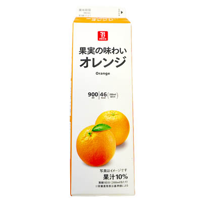 セブンザプライス 果実の味わい オレンジ 900ml