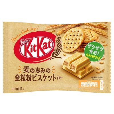 ネスレ キットカット ミニ 全粒粉ビスケットin 11枚