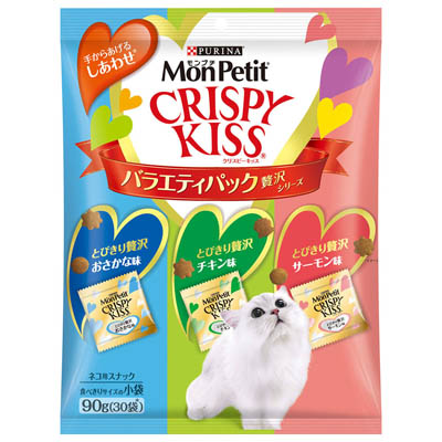 モンプチ クリスピーキッス バラエティパック 贅沢シリーズ 90g