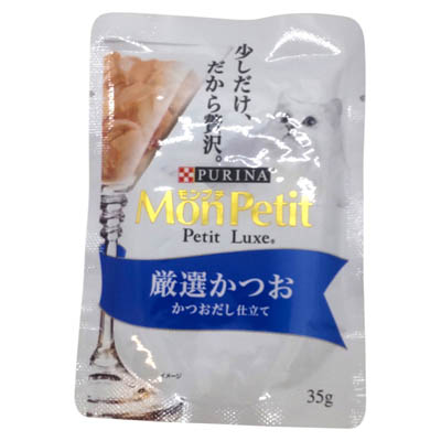 モンプチ　プチリュクスパウチ　厳選かつお　35ｇ
