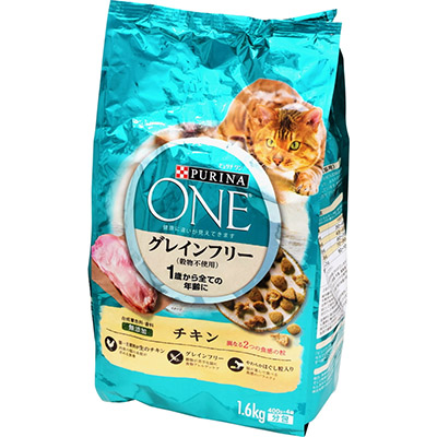 ピュリナワン キャット 1歳から全ての年齢に グレインフリー チキン  1.6kg