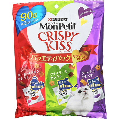 モンプチ クリスピーキッス バラエティパック リッチセレクト 90g
