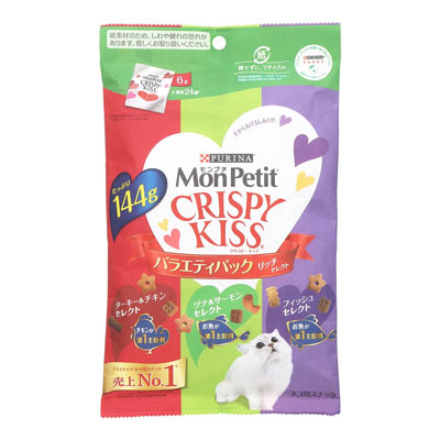 ネスレ　モンプチ　クリスピーキッス　バラエティパック　リッチセレクト　１４４ｇ