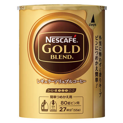ネスレ ネスカフェ ゴールドブレンド エコ&システムパック レギュラーソリュブルコーヒー 55g