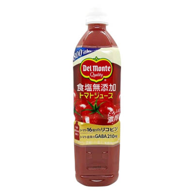 デルモンテ　食塩無添加トマトジュース　８００ｍｌ