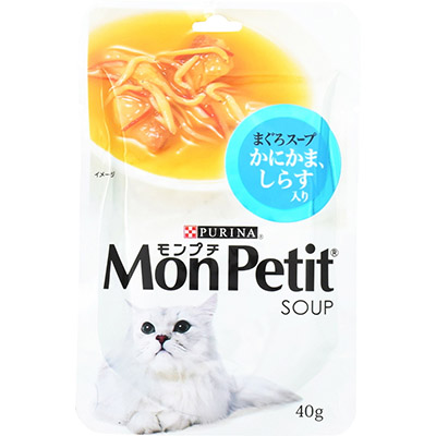 モンプチ スープ まぐろスープ かにかま・しらす入り 40g