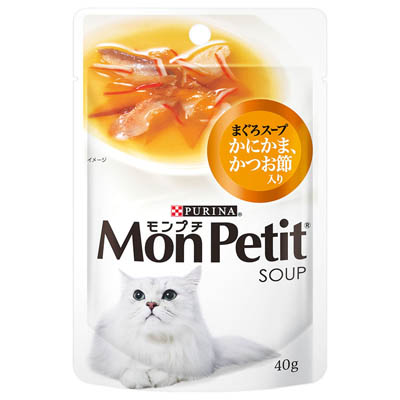モンプチスープ まぐろスープ かにかま・かつお節入り 40g