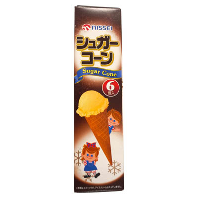 日世　シュガーコーン　6個入