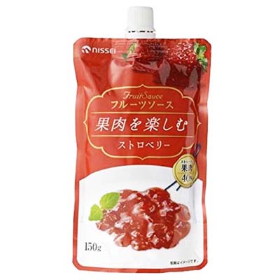 日世 果肉を楽しむフルーツソース ストロベリー