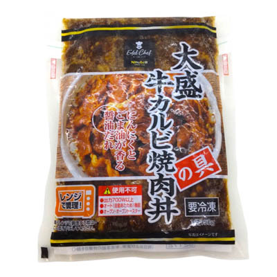 日東ベスト 大盛牛カルビ焼肉丼の具 150g