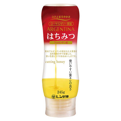 レンゲ印 アルゼンチン産ローヤルゼリー添加はちみつ 245g
