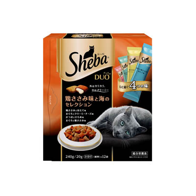 シーバデュオ 鶏ささみ味と海のセレクション 240g