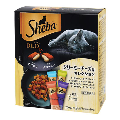 マース　シーバ　クリーミーチーズ味セレクション　箱２０ｇ×１０袋