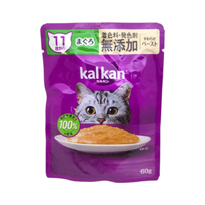 カルカン　パウチ　11歳から　やわらかペースト　まぐろ　60g