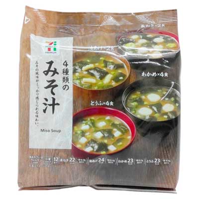 セブンプレミアム　4種類のみそ汁　12食入