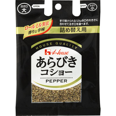 ハウス あらびきコショー 袋 33g
