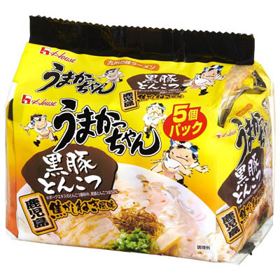 ハウス　うまかっちゃん黒豚とんこつ焦がしねぎ風味　５個パック
