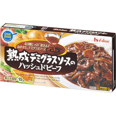 ハウス 熟成デミグラスソースのハッシュドビーフ 160g