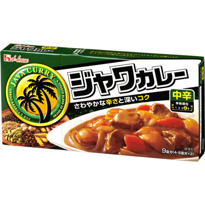 ハウス　ジャワカレー中辛１８５ｇ