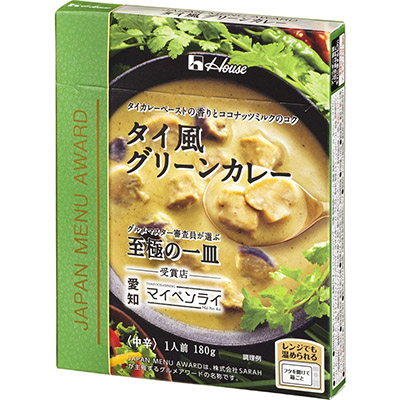 ハウス　タイ風グリーンカレー　中辛　１８０ｇ
