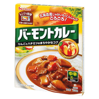 ハウス　バーモントカレー　中辛　200ｇ
