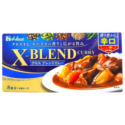 ハウス　クロスブレンドカレー　辛口　4皿分×2