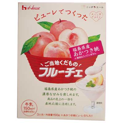 ハウス ご当地くだものフルーチェ 福島県産あかつき桃 150g